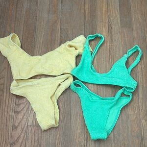 Bond-Eye Yellow and Green Bikini Sets